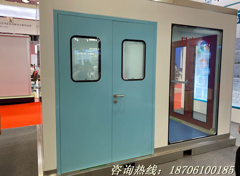Manufacturer Direct Selling Steel Purifying Clean Steel Door Push-and-pull Food Workshop Makeup Anti-Dust Confined Tempered Glass