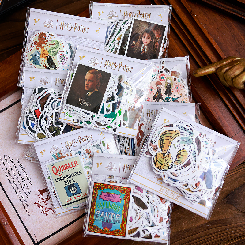 Official Harry Potter Stickers 50 Pieces Malfoy Hermione Hogwarts Stickers for Journals, Collages, and Luggage Decoration Official Harry Potter Stickers 50 Pieces Malfoy Hermione Hogwarts Stickers for Journals, Collages, and Luggage Decoration