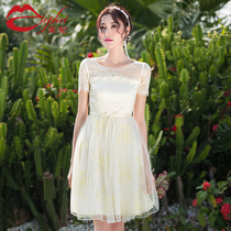 a dress 2021 spring and summer new womens net gauze temperament slim body slim inboard short skirt 7269
