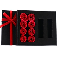 Черная подарочная коробка, помада, 17.5×15×5см