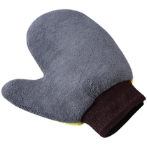 Car wash gloves do not damage the paint surface are non-slip and waterproof bear paw coral velvet double-sided car cleaning tools for wiping the car in winter
