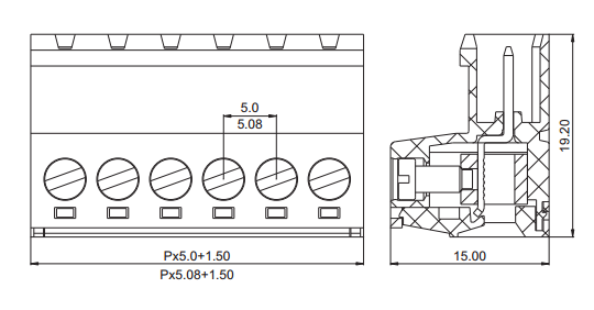 ʽPCB߶XK/KF2EDGRK-5.08MM 2-24PԽʽ