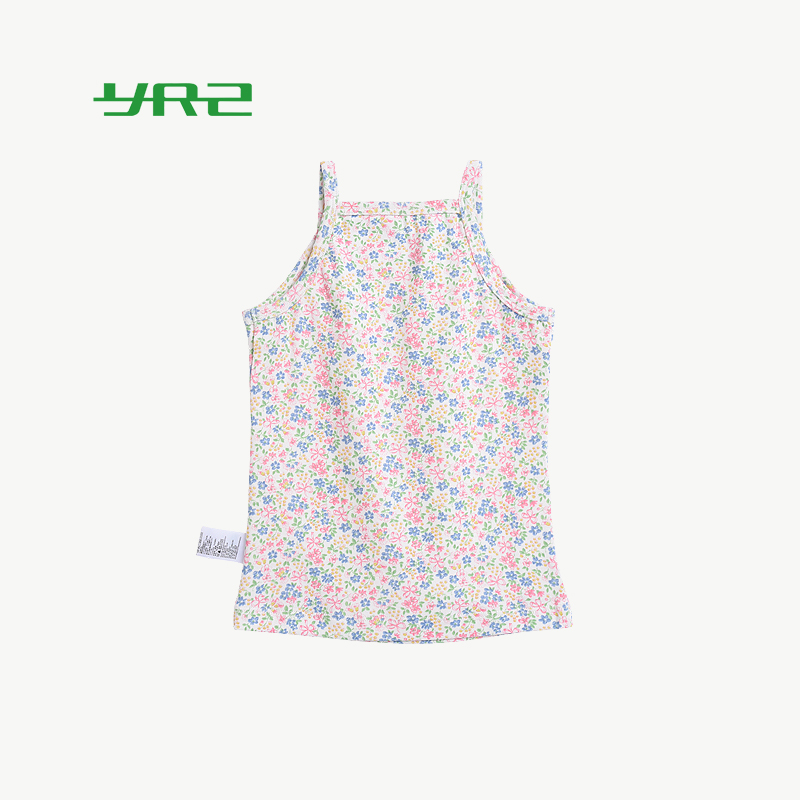 2020 hoa mới mùa hè vest sling trẻ em gái thở cô gái giản dị đầu nghiền nát ở trẻ em của mỏng.