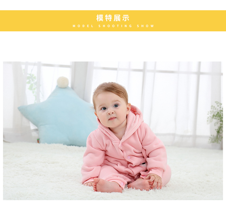 Mùa xuân 0 trẻ sơ sinh quần áo một mảnh 1 tuổi mùa thu và mùa đông 3 tháng bé gái cotton 6 quần áo dày cho bé quần áo mùa thu đồ ngủ bé gái