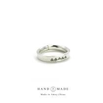 UNEND brand silversmith Ahao handmade silver ring forged retro narrow totem texture ring ampjapan