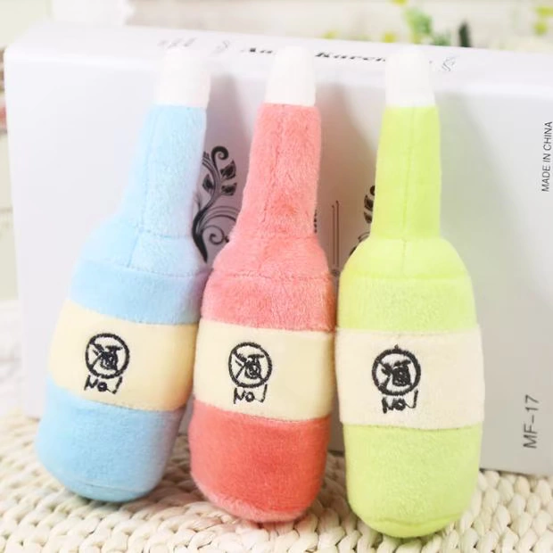 Pet Plush Đồ chơi Trái cây và Rau Chai Kem Kem Chó nhỏ Teddy Xiong VIP Puppy Chó và Chó Tổng