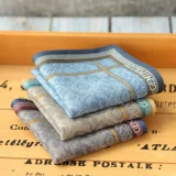 Хлопковый носовой платок, сине-белая хлопковая подарочная коробка, впитывает пот и запах