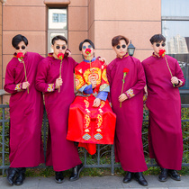 Best mans suit Brothers suit Chinese style mens Summer Chinese Tang Suit Coat clothing Kaftan Mens robe Wedding dress