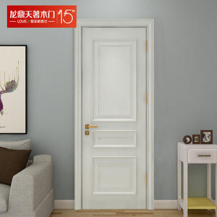 Dragon tripod day with wooden door bedroom solid wood composite baking lacquered solid wood modern LCN-262-2