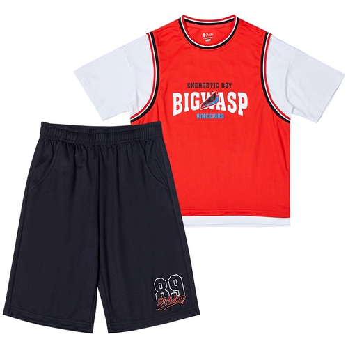 Бамблби, детский дышащий спортивный комплект, дышащие легкие и тонкие шорты для мальчиков, штаны, детская одежда, коллекция 2021, короткий рукав