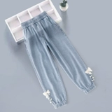 Летние тонкие штаны, детские джинсы, средство от комаров, летняя одежда, подходит для подростков