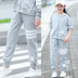 Cô gái quần sweatpants mất bình thường màu đen mùa xuân và mùa thu không khí mùa thu 2020 chiếc váy trẻ em mỏng mới củ cải quần. 