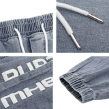 Джинсовые джинсы, штаны, большой размер, свободный крой