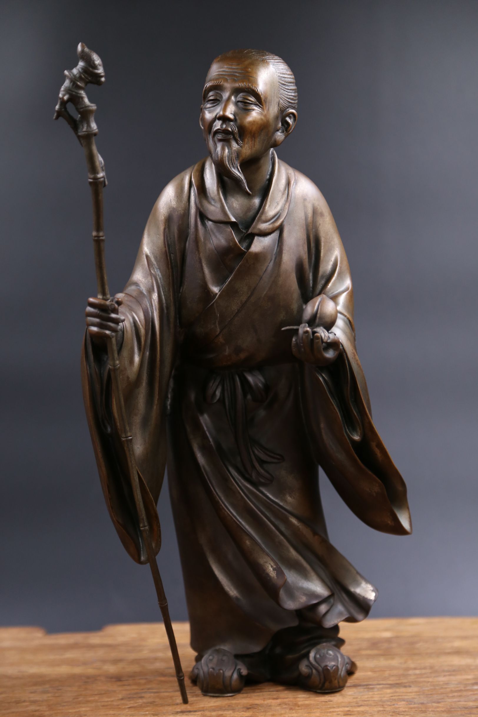 【夢工房】純銀 尚美堂造 義宏刻 四分一 象嵌 山家図 莨具 共箱　（ 大莨入純度96.18% ）　幅18.2㎝　重さ553ｇ　　M-032