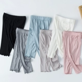 Детские тонкие штаны, шелковые шорты, леггинсы, белая подходит с юбкой, подходит для подростков