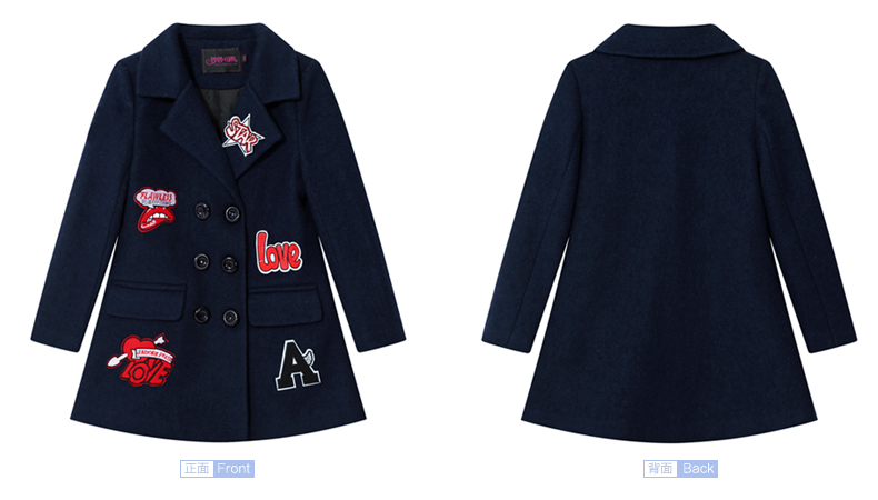 Manteau pour fille en laine - Ref 2162057 Image 26