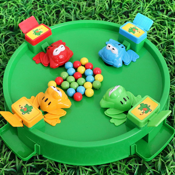 Children's frog Pac-Man toy boy two-player parent-child interactive desktop puzzle game 3 to 6 to 13 years old