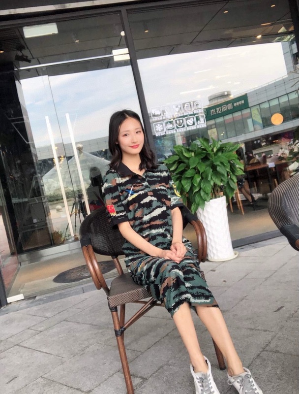 Tiger Stripe Fan Short-Sleeve T-Shirt, Summer Lapel Physical Training T-Shirt, Forest Cotton Camouflage Quick-Drying Short-Sleeve for Men and Women