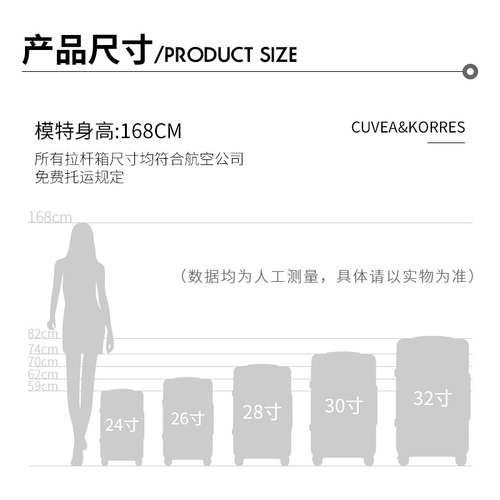 Чемодан, вместительная и большая коробка, популярно в интернете, увеличенная толщина