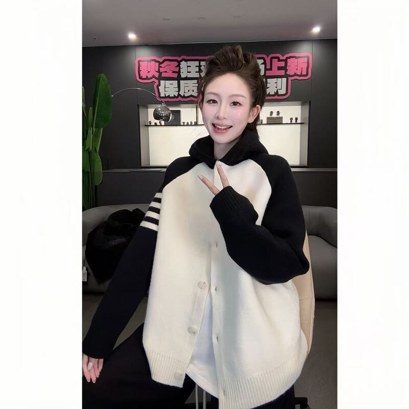 Fand Brand [T+Ptangmu] Autumn and Winter Couple's Clothing Loose Thickened Hooded Sweater Jacket