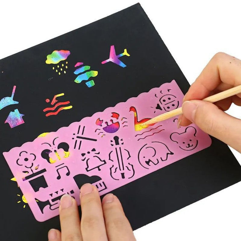 刮画纸炫彩A4｜孩子第一次刮刮画，原来可以这么惊艳！-沙画-淘宝好物网