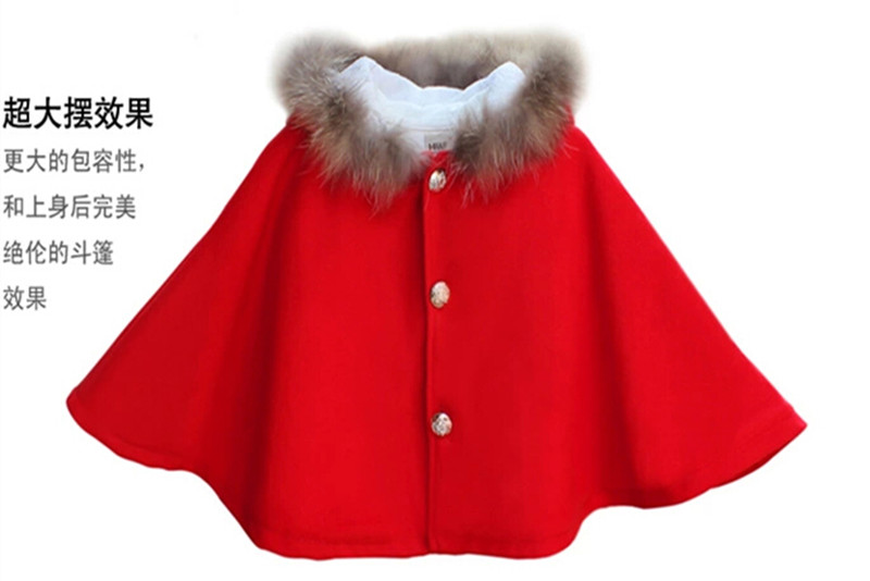 Cape pour fille en laine - Ref 2157125 Image 13