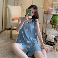 Майка, синие шорты