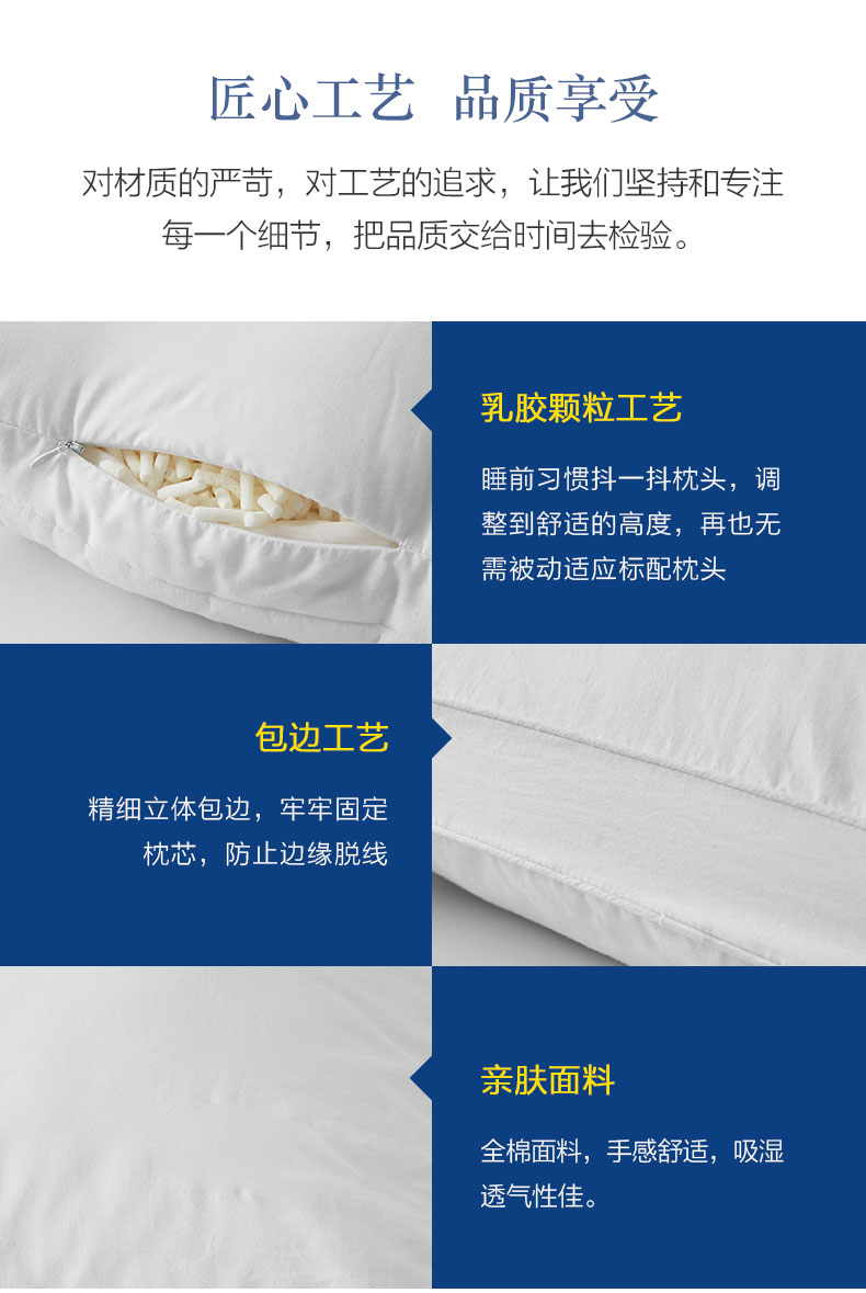 Carolina dệt giường bông vải gối cao su gối cao su cho con bú gối cổ gối mua - Gối gối cao su non kymdan