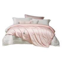Luolai Home Textiles Autumn and Winter new product 100% cotton Class A mulberry silk quilt two-in-one quilt mother quilt double bed silk quilt
