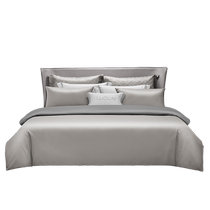 Luolai Home Textiles Flagship Store Bedding 100% Cotton Satin Bed Sheets and Quilt Covers Spring and Summer New Four-piece Set