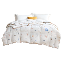 (New Product) Luolai Home Textiles Childrens Class A Anti-mite 95 White Goose Down Two-in-One Quilt Core Dormitory Down Summer Quilt