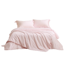 Luolai Home Textiles Summer Quilt Air-conditioned Quilt Double Bed Student Dormitory Childrens Cotton Jacquard Antibacterial Two-in-One Silk Quilt