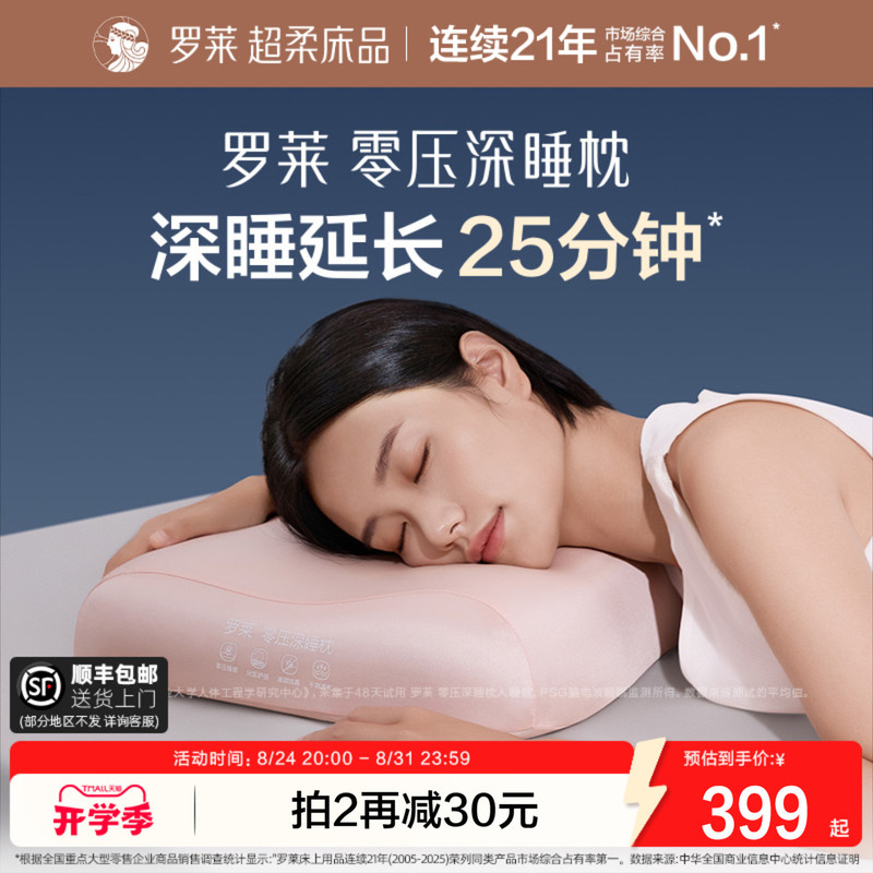 Luolai Zero-Pressure Deep Sleep Pillow Core Memory Foam Pillow Protects the Cervical Spine and Helps Sleep, Special Neck Pillow for Adults, Men and Women, and Students Luolai Zero-Pressure Deep Sleep Pillow Core Memory Foam Pillow Protects the Cervical Spine and Helps Sleep, Special Neck Pillow for Adults, Men and Women, and Students