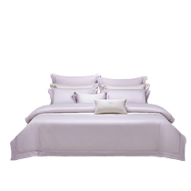 Luolai Home Textiles 60-count four-piece set of high-end pure cotton satin sheets duvet cover double bedding