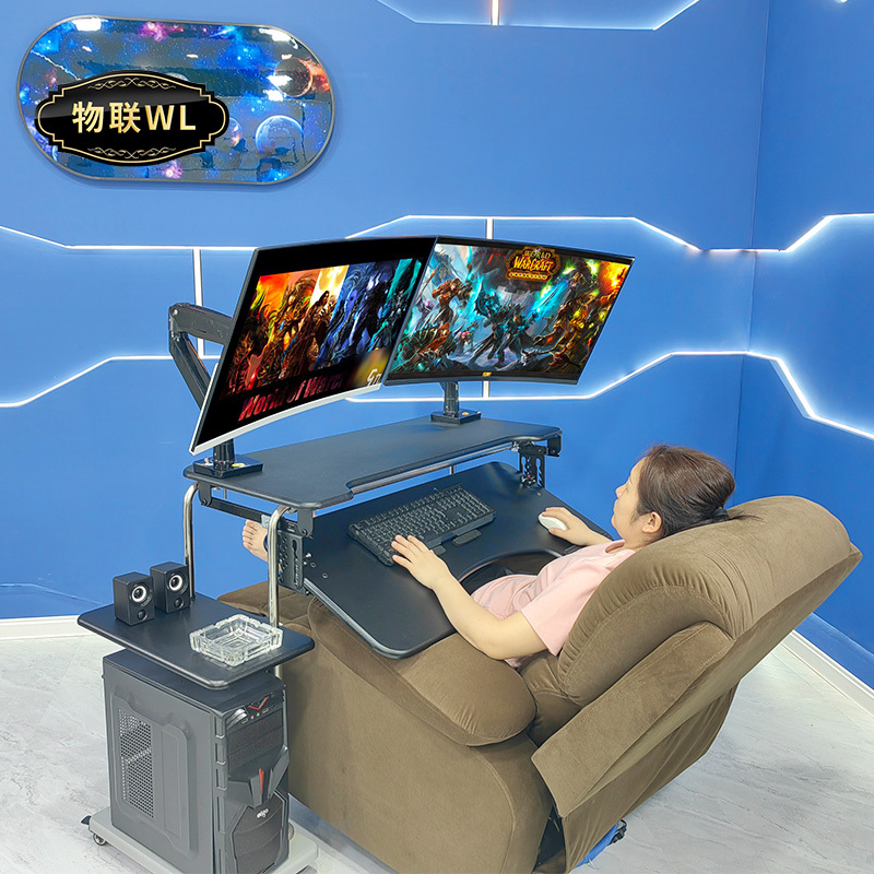 Laptop Desk, Bed Computer Desk, Folding Table, Bedside Table, Lazy Space Capsule Sofa Floating Stand