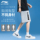 Шорты Li Ning для мужчин и женщин с одинаковым стилем спортивных штанов, летние дышащие брюки с пятью точками, тонкие пляжные брюки, свободные спортивные брюки большого размера mini 3