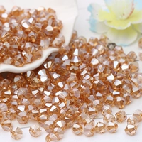 4 -миллиметровый бриллиант AB 50 кусочков янтарный золото