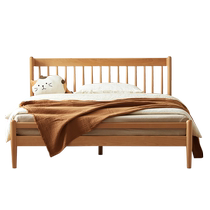 Original element childrens bed solid wood modern simple beech childrens room soft bedside pink princess bed E201A