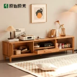 Оригинальные элементы, шкаф для телевизора из цельного дерева, современный простой, для маленькой квартиры, гостиной, многофункциональный напольный шкаф из вишневого дерева K9082