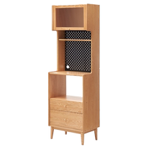 Original element all solid wood sideboard modern simple small apartment restaurant oak multi-functional storage cabinet L7148