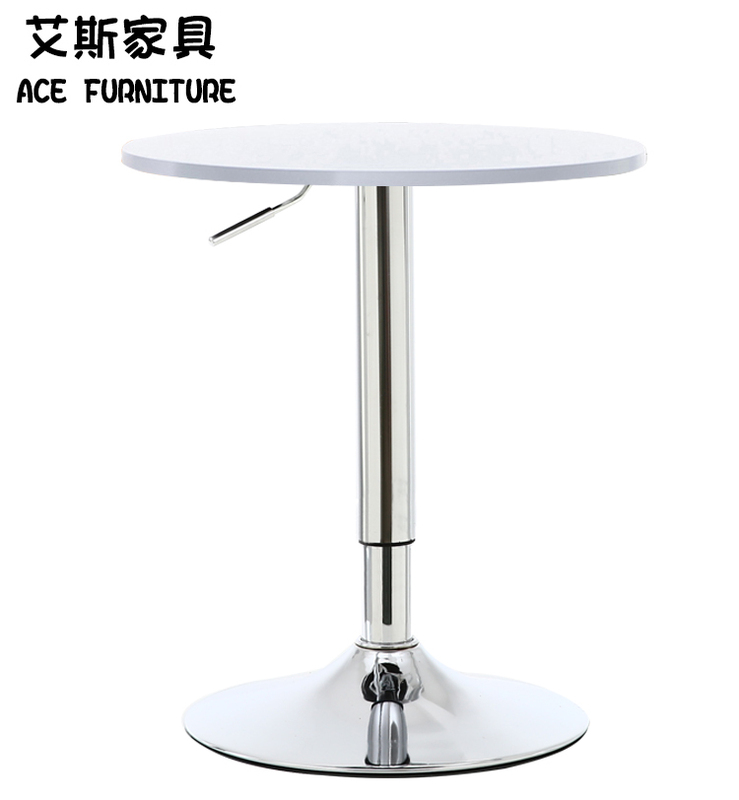 Exhibition Table, Bar Table, Round Adjustable Small Round Table, Cocktail Table, High Bar Table, Negotiation Round Table, Bar Chair Set