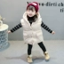 Áo khoác cotton màu trùm đầu 8905 quần áo trẻ sơ sinh Áo ghi lê
