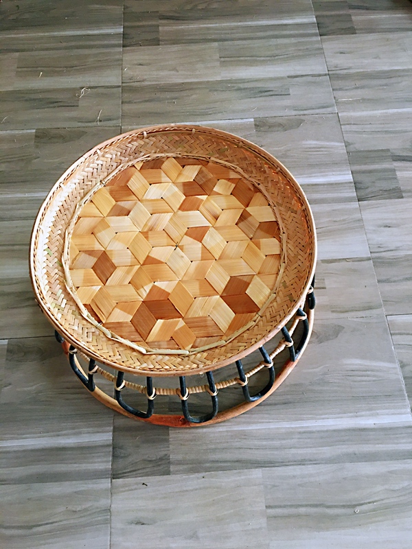 Thai Dai Pure Handmade Rattan Bamboo Dining Table Dai Flavor Restaurant Decoration Balcony Tatami Coffee Table Table Tea Table