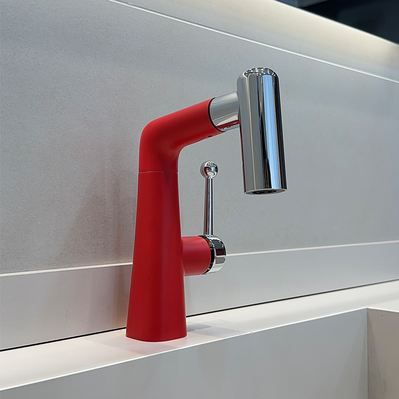 Pull-Out Basin Faucet, Hot and Cold, Household, Adjustable Height, Rotating, Bathroom Washbasin Faucet, Toilet Handwashing Copper Pull-Out Basin Faucet, Hot and Cold, Household, Adjustable Height, Rotating, Bathroom Washbasin Faucet, Toilet Handwashing Copper