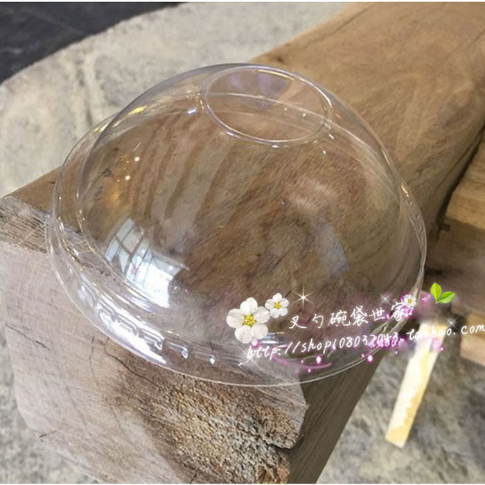 Disposable plastic cover arch cover transparent high cover 11CM packed planing ice bowl cover fried yoghurt 12CM sealing lid