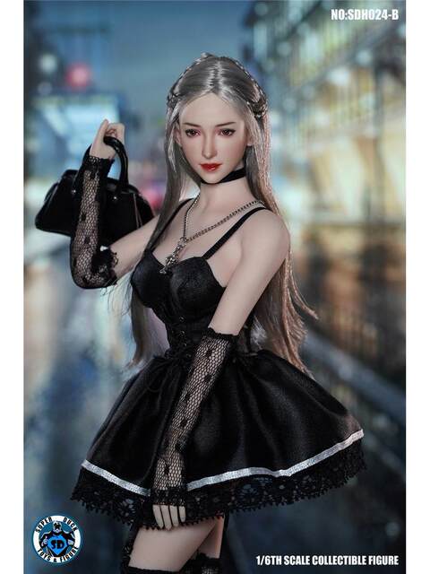 In Stock Super Duck 1/6 Female Soldier Head Sculpt Model Sdh024 Female Head Sculpt, Four Styles in Total