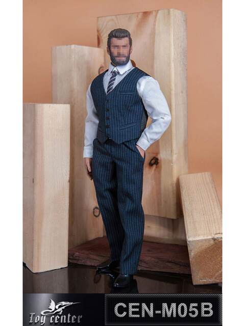 In Stock 1/6 Scale Action Figure Clothing British Gentleman Suit Casual Wear M05 Formal Wear Suitable for Strong Male Figures