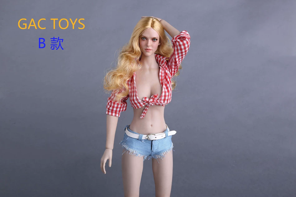 Spot 1/6 female soldier head carving model Gactoys GC009 European and American star head carving Barbara 4 models