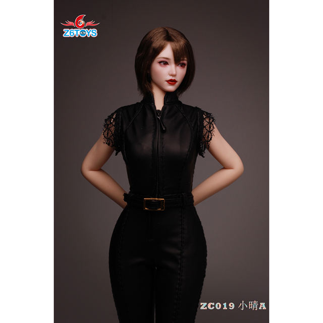 In Stock Z6Toys Zc019 Xiaoqing 1/6 Female Soldier Figure Asian Movable Eyes Beauty Head Sculpt Model White Skin Color