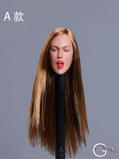 Spot 1/6 female soldier head sculpture European and American sexy expression female head sculpture third GACTOYS GC025 021